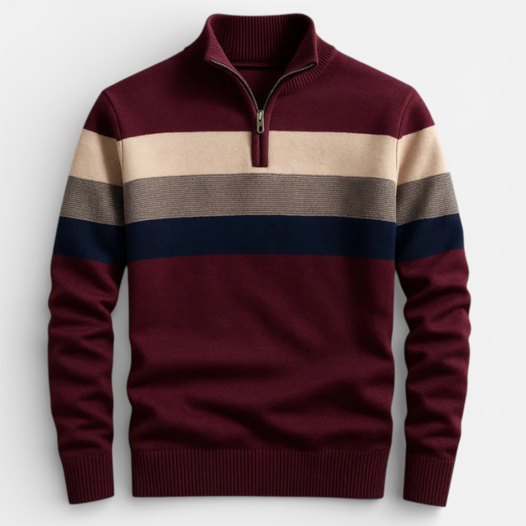 Clivou | Pull rayé Homme – Coton Riviera