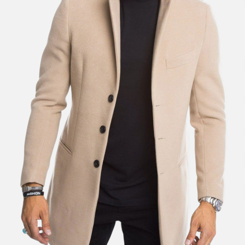 Clivou | Manteau Homme à Boutonnage Simple