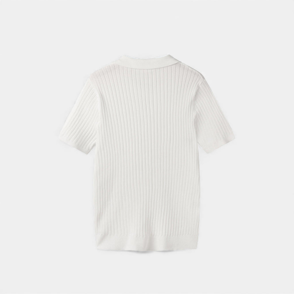 Clivou | Polo Homme Tricoté Structure Verticale