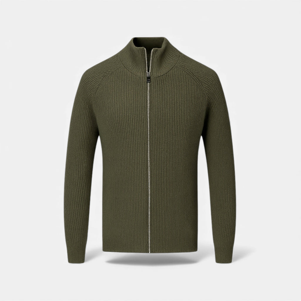 Clivou | Pull Homme en Laine Zippé