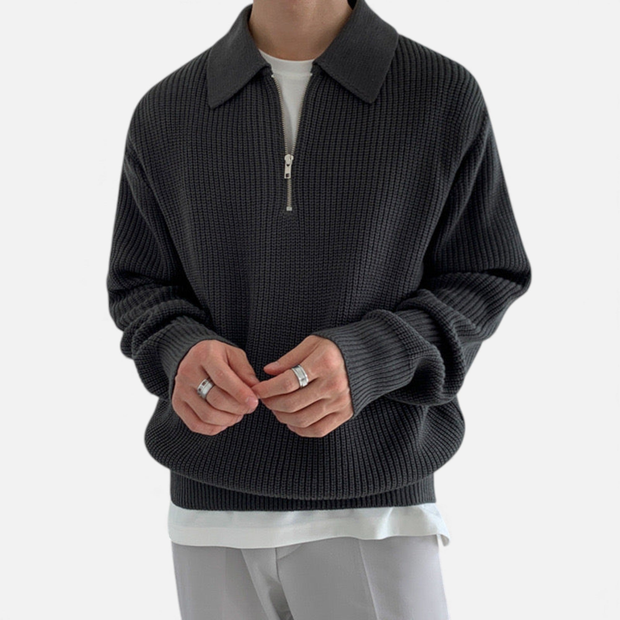 Clivou | Pull Homme Demi-Zip