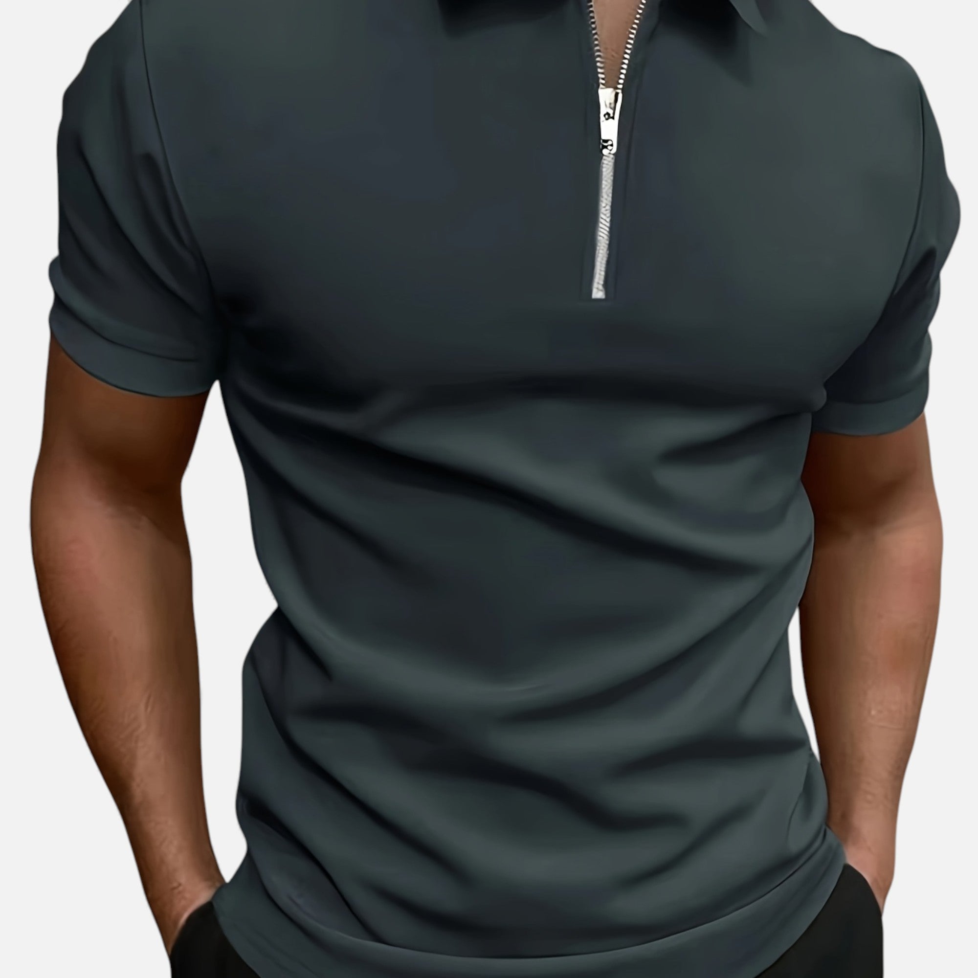 Clivou | Polo Homme à Col Zippé