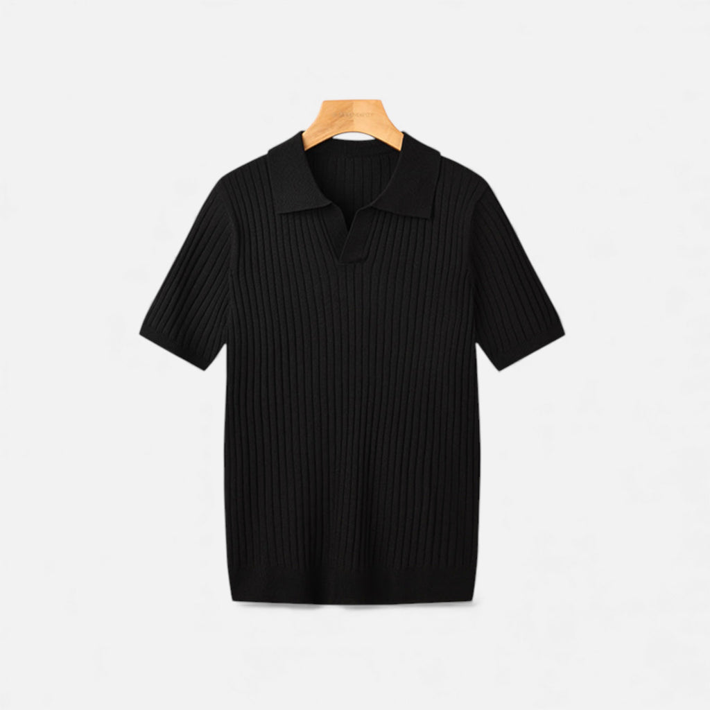 Clivou | Polo Homme Tricoté Structure Verticale