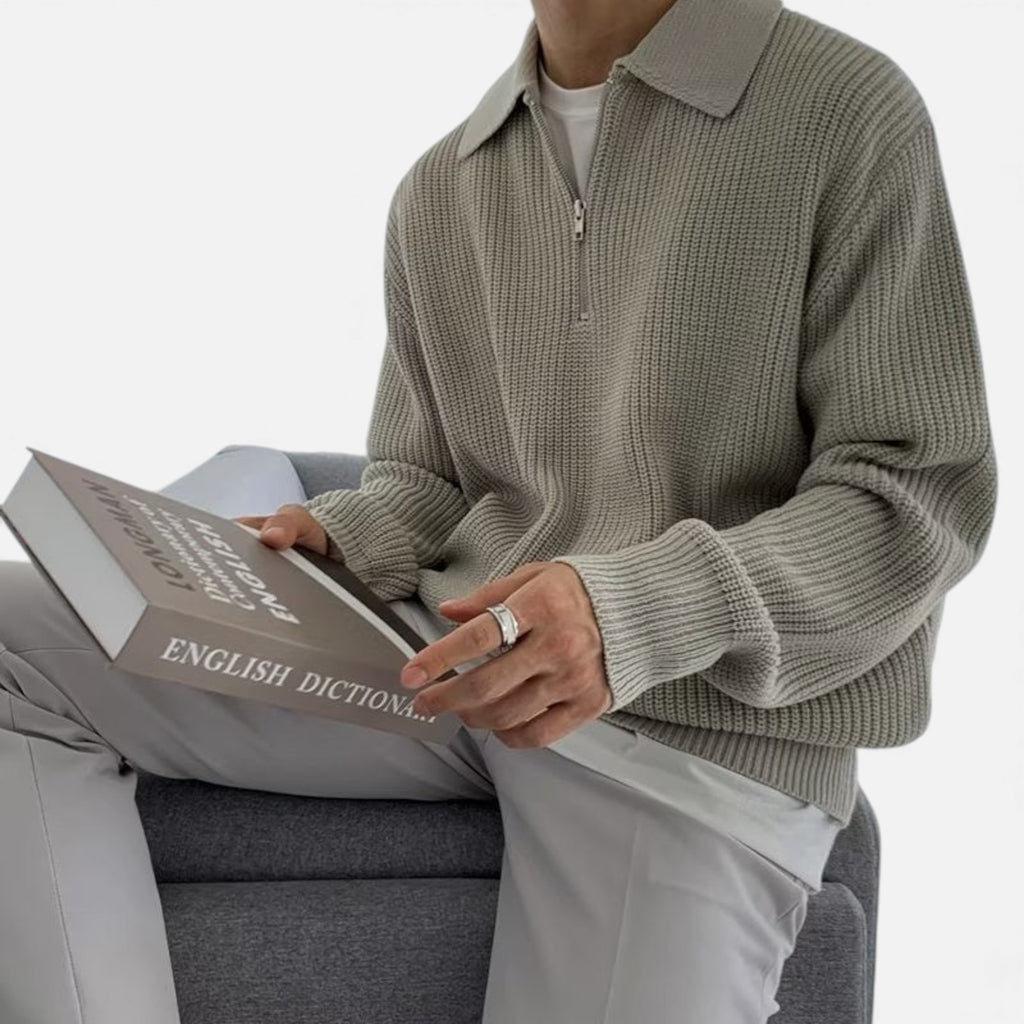 Clivou | Pull Homme Demi-Zip