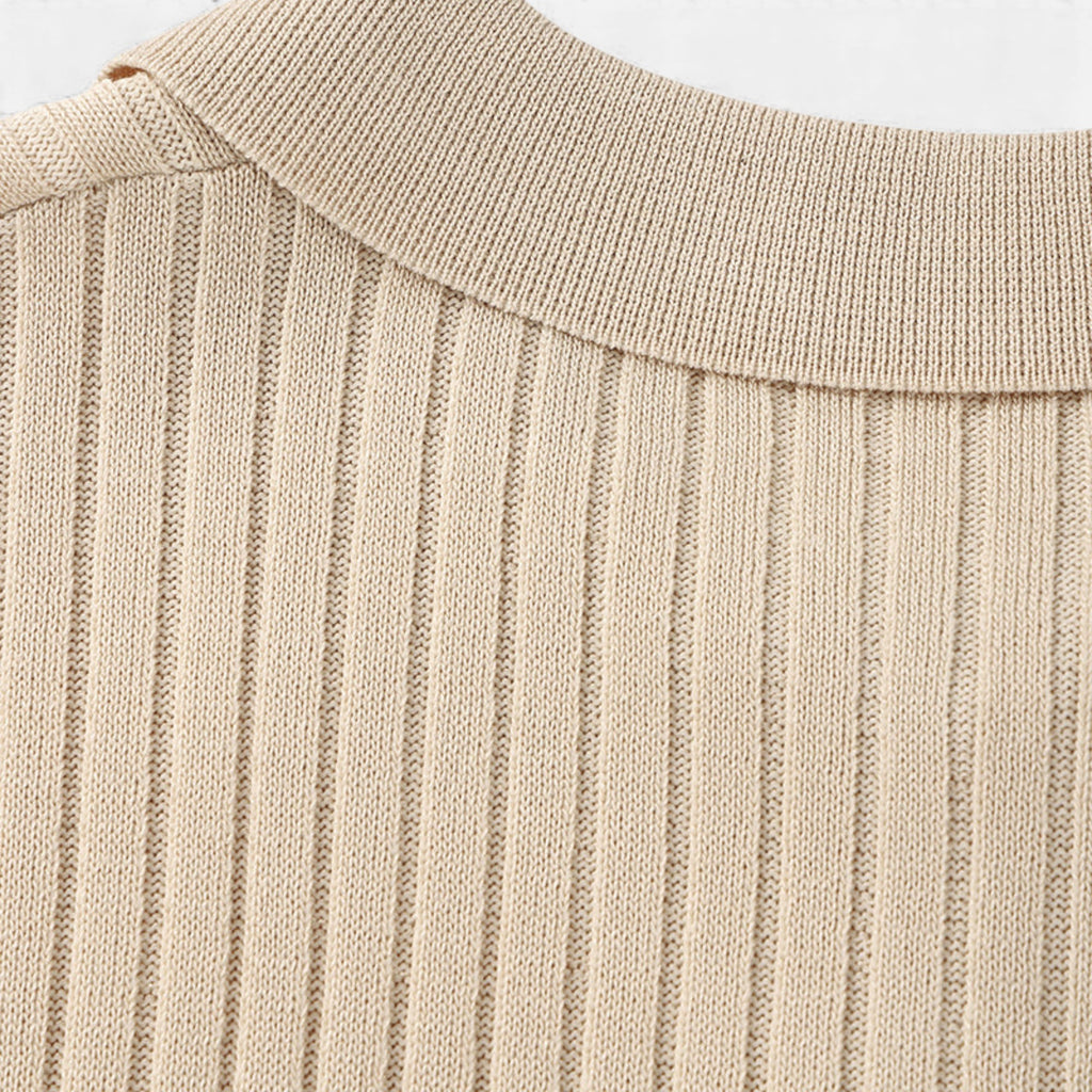 Clivou | Polo Homme Tricoté Structure Verticale