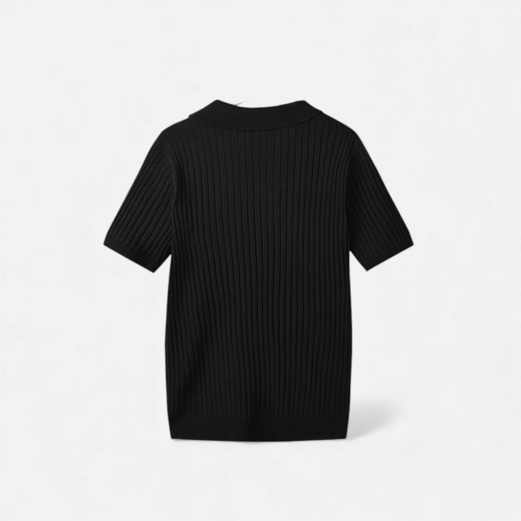 Clivou | Polo Homme Tricoté Structure Verticale