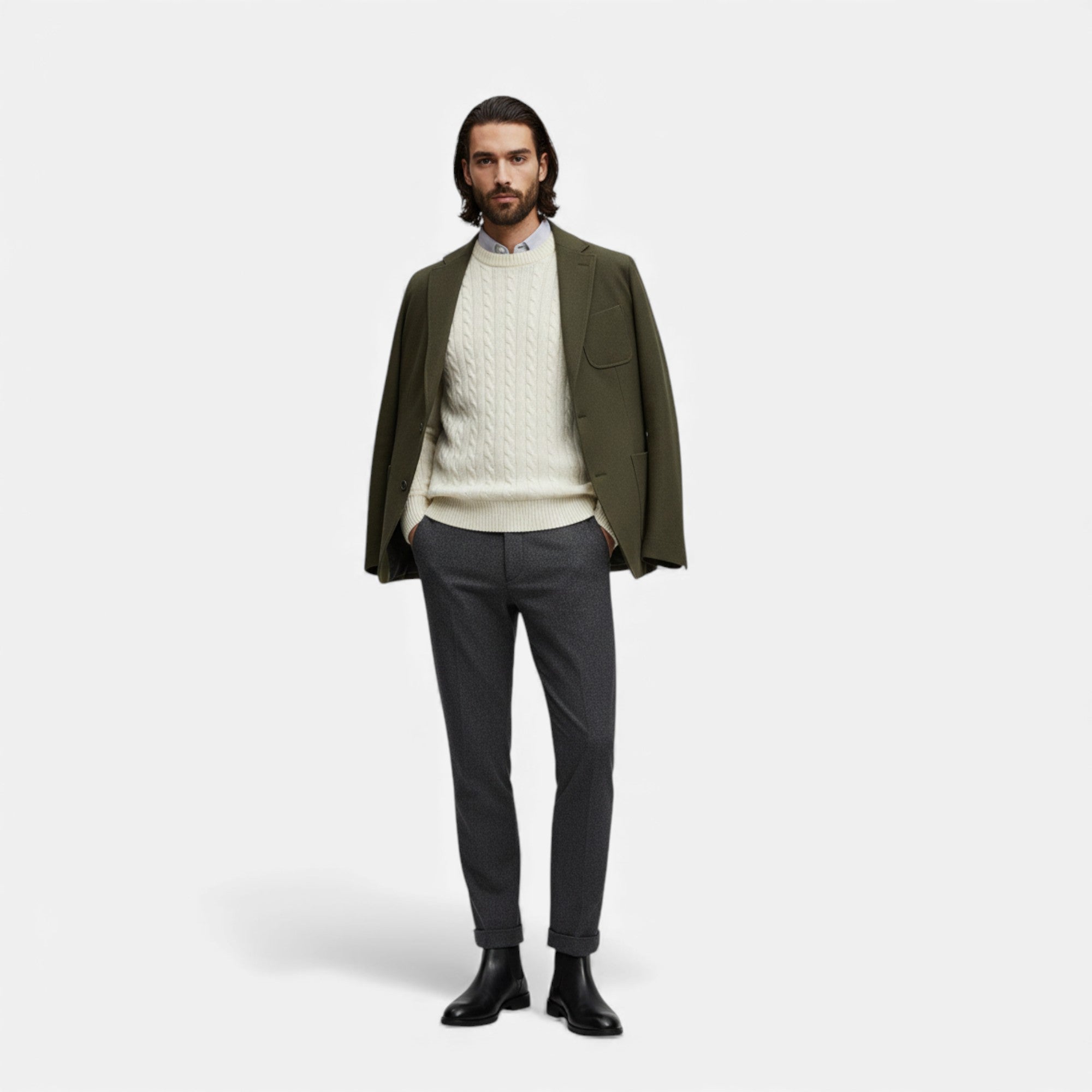 Clivou | Bottines Chelsea Homme Finition Lisse