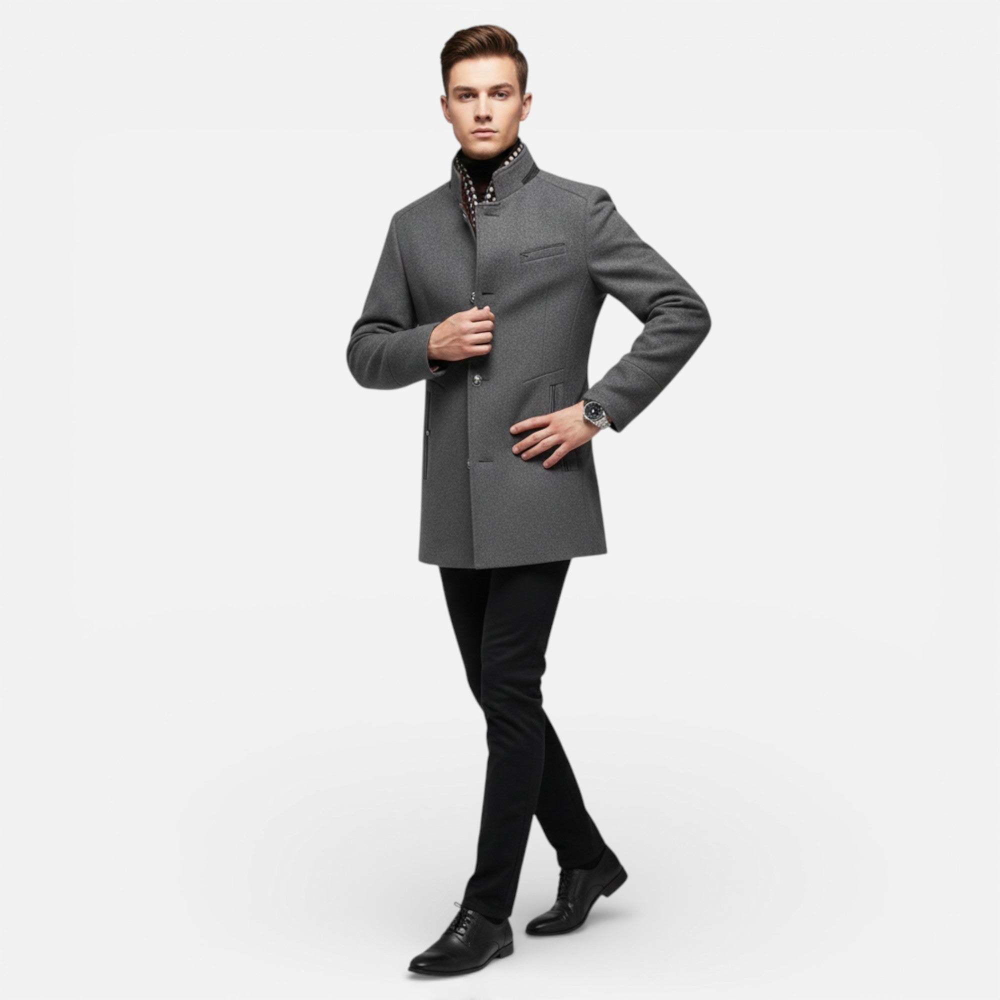 Clivou | Manteau Homme Mi-Long