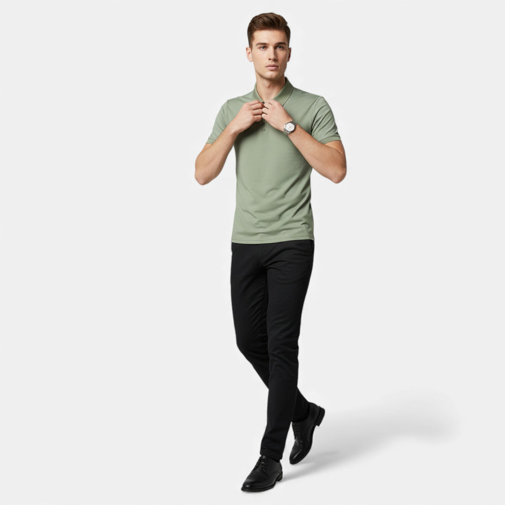 Clivou | Polo Homme à Col Zippé