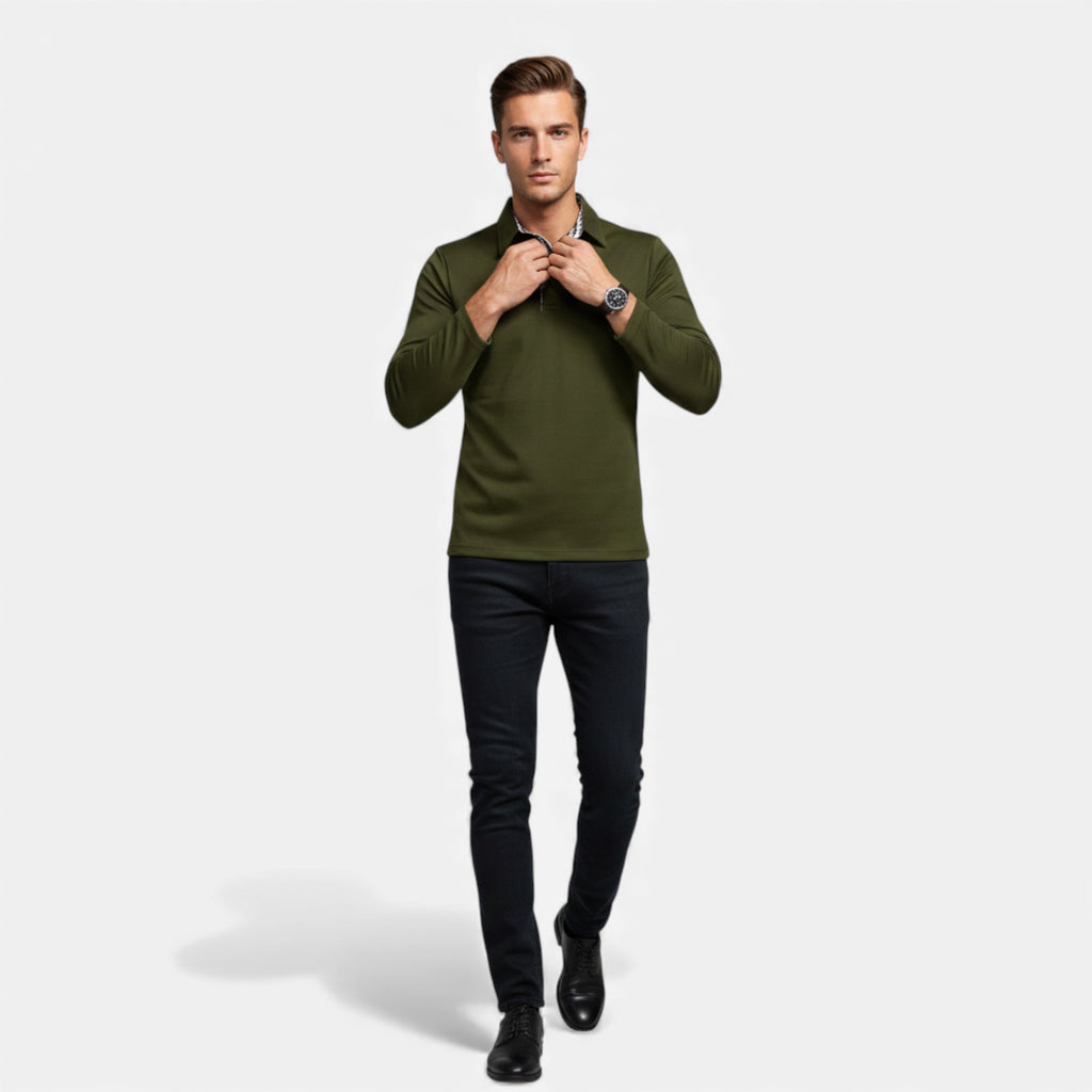 Clivou | Polo Homme à Manches Longues