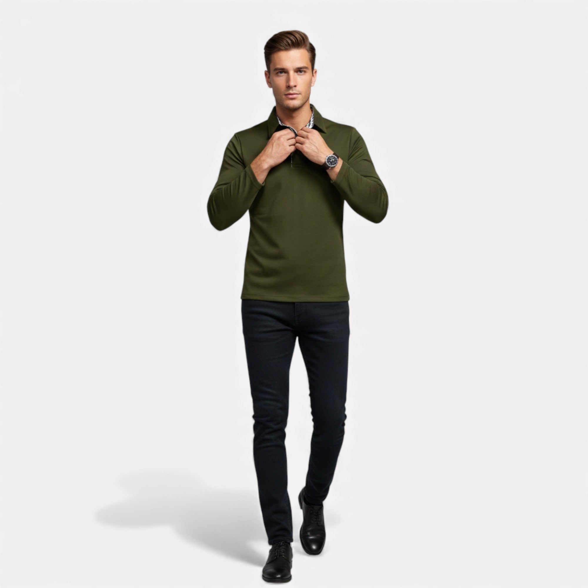 Clivou | Polo Homme à Manches Longues