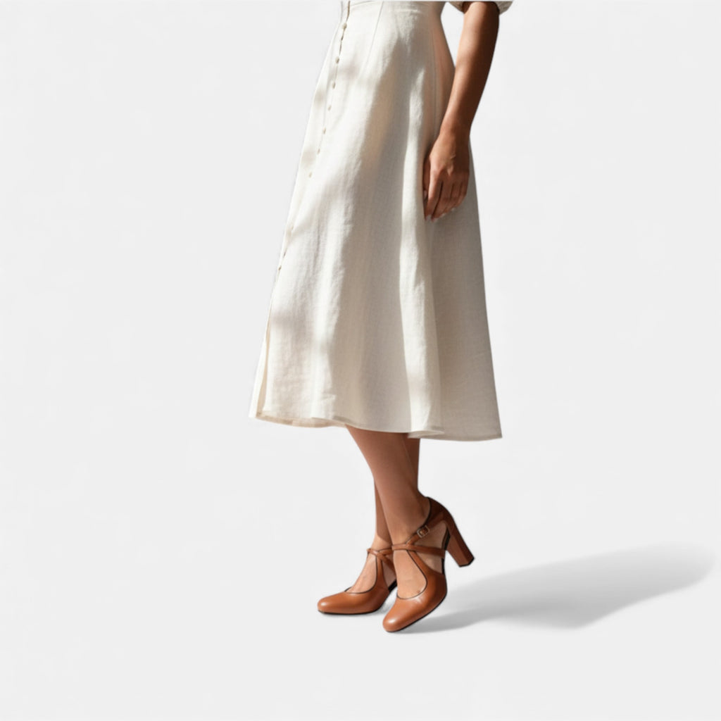 Clivou | Sandales Femme à Talon Épais Riviera