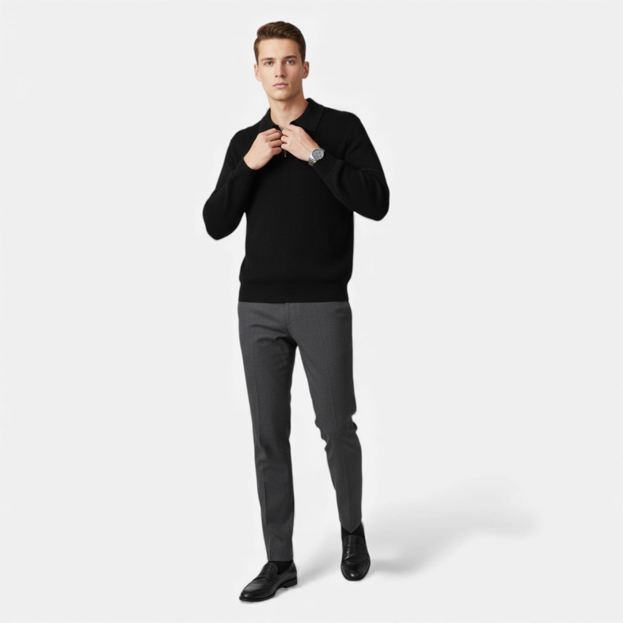 Clivou | Pull Homme Demi-Zip