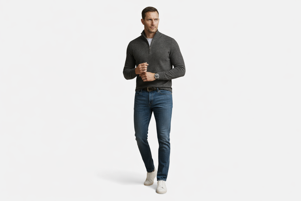 Clivou | Pull Homme à Col Zippé