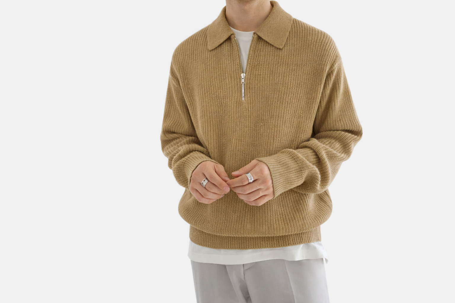 Clivou | Pull Homme Demi-Zip