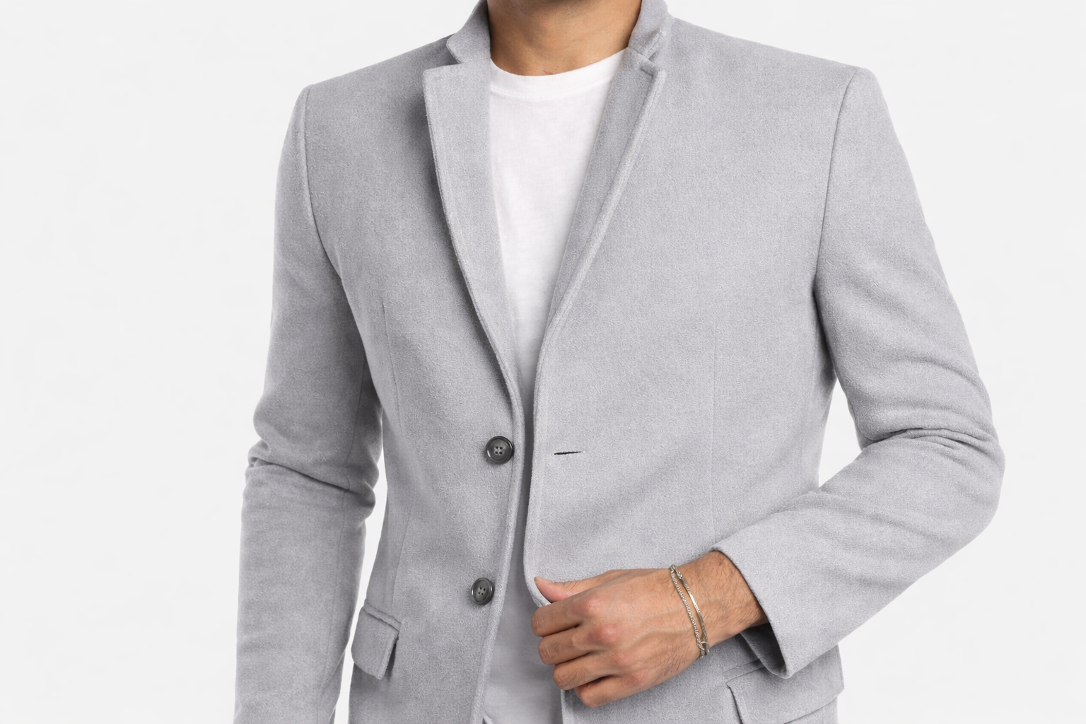 Clivou | Manteau Homme à Boutonnage Simple