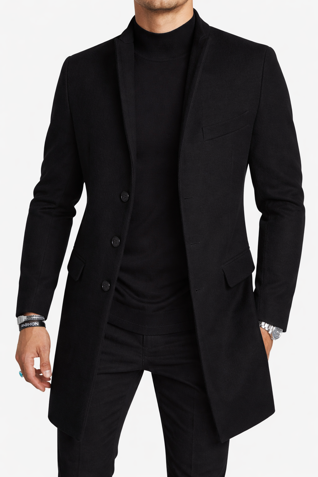 Clivou | Manteau Homme à Boutonnage Simple