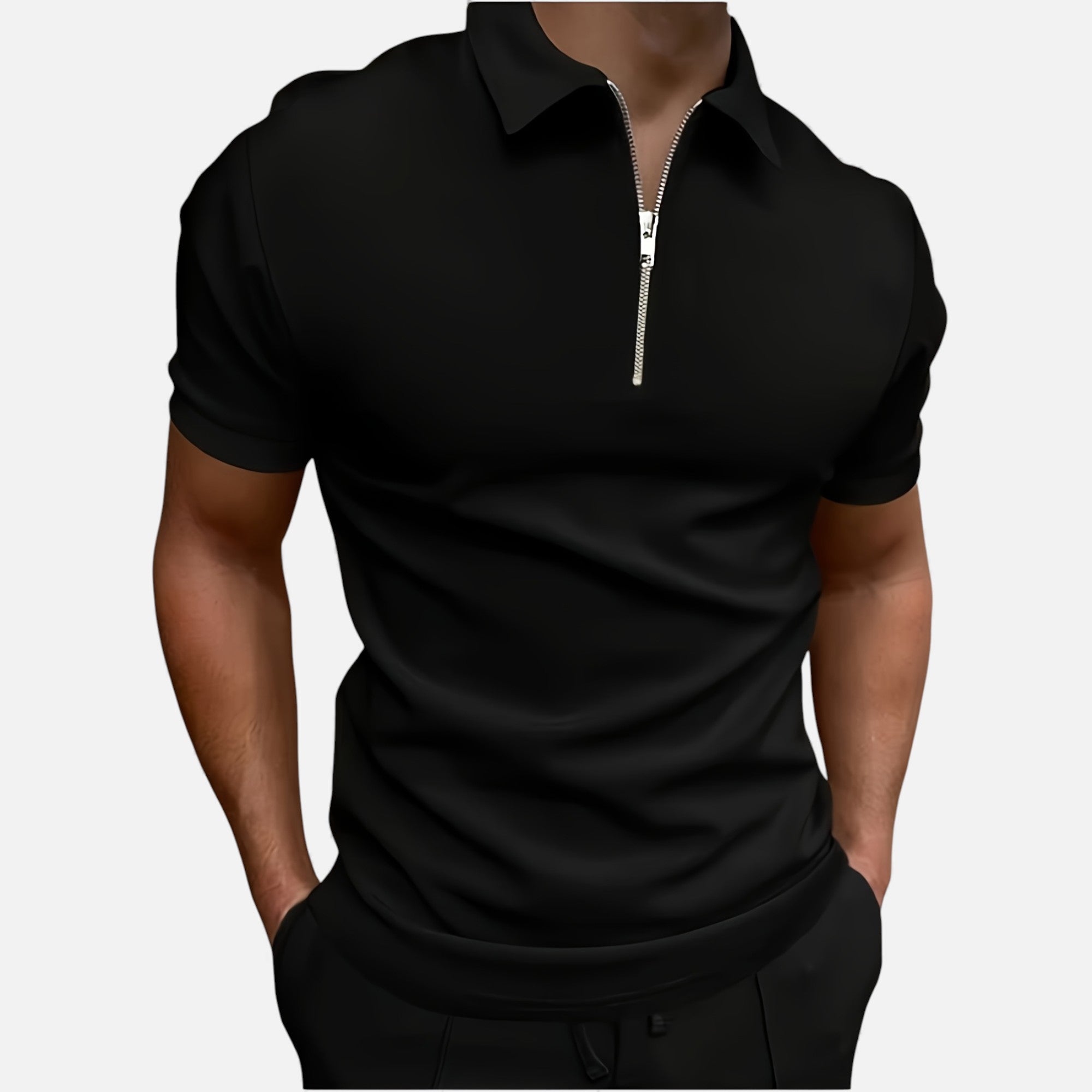 Clivou | Polo Homme à Col Zippé