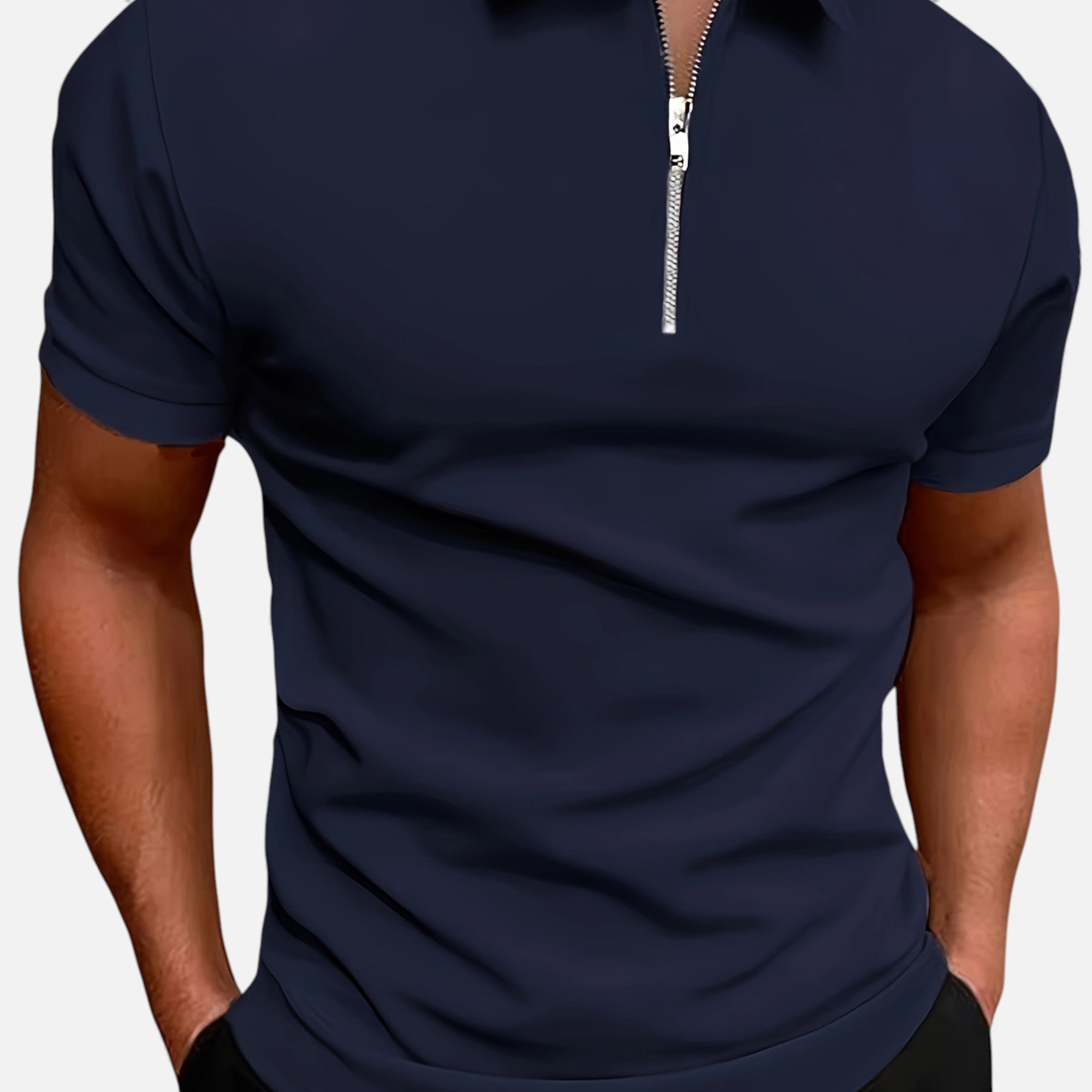 Clivou | Polo Homme à Col Zippé