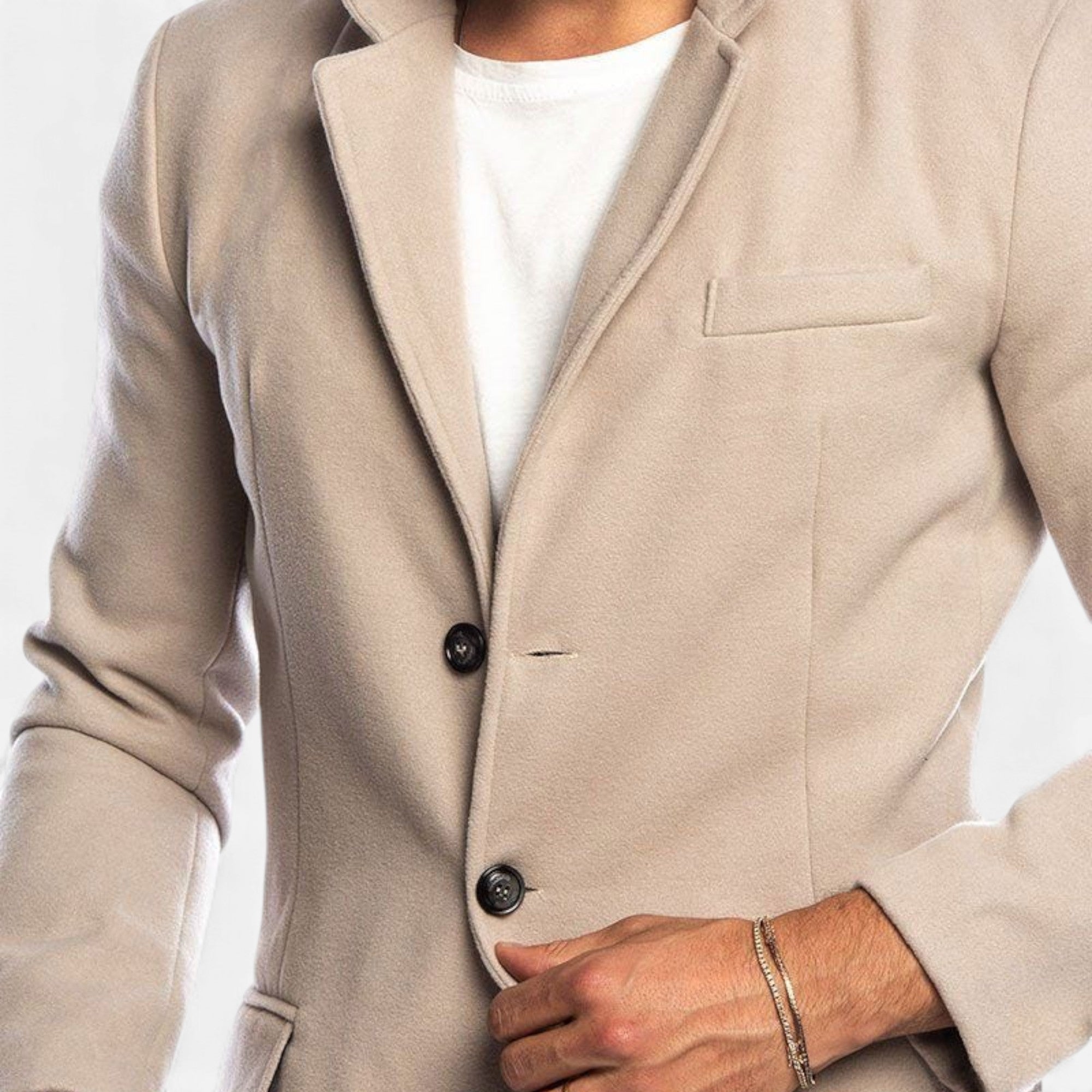 Clivou | Manteau Homme à Boutonnage Simple