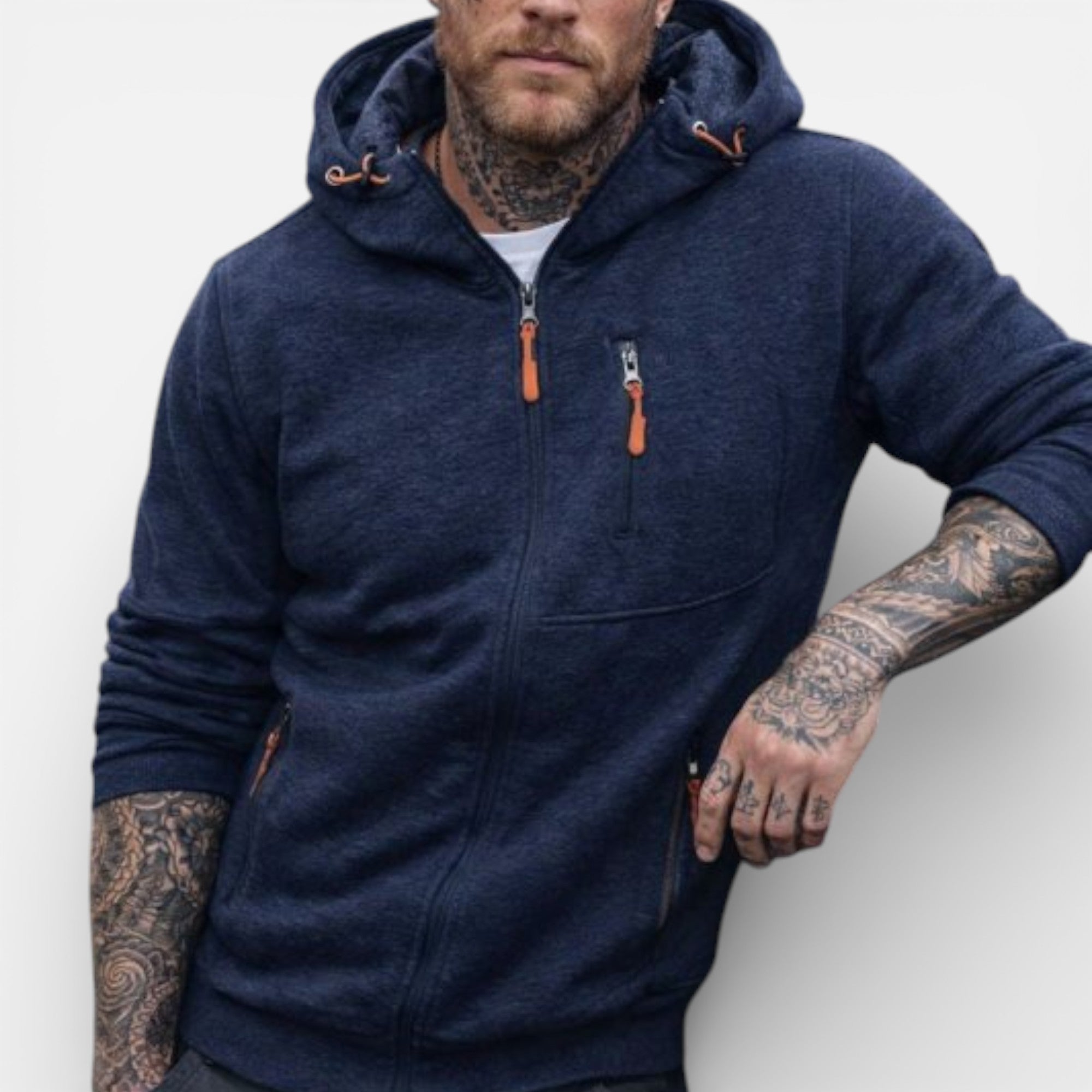 Clivou | Veste Homme à Capuche Zippée Héritage