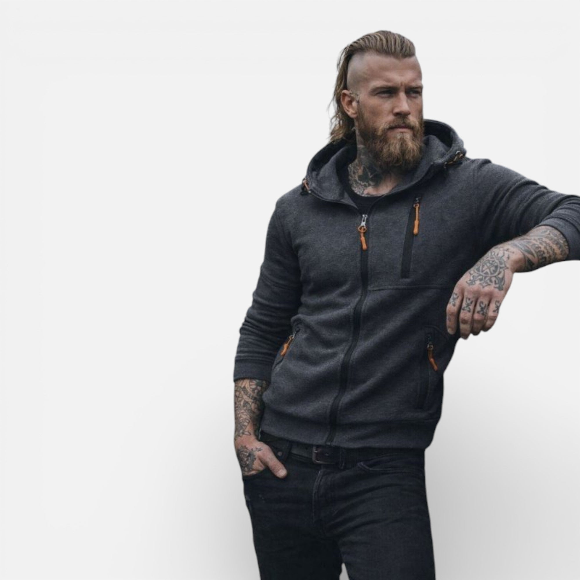 Clivou | Veste Homme à Capuche Zippée Héritage