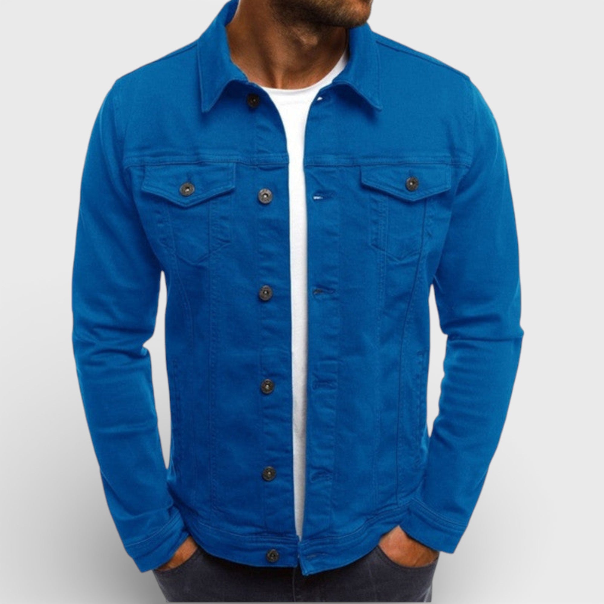 Clivou | Veste Homme Denim Droite
