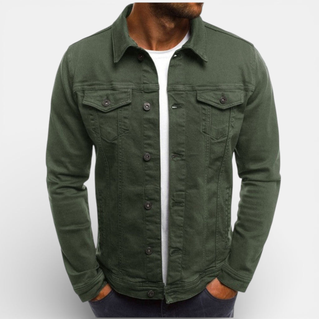 Clivou | Veste Homme Denim Droite