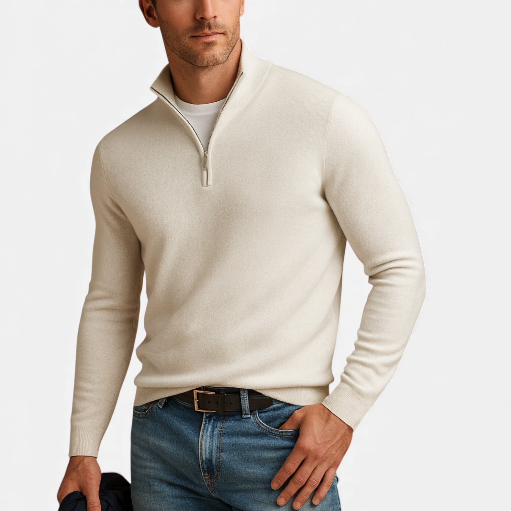 Clivou | Pull Homme à Col Zippé