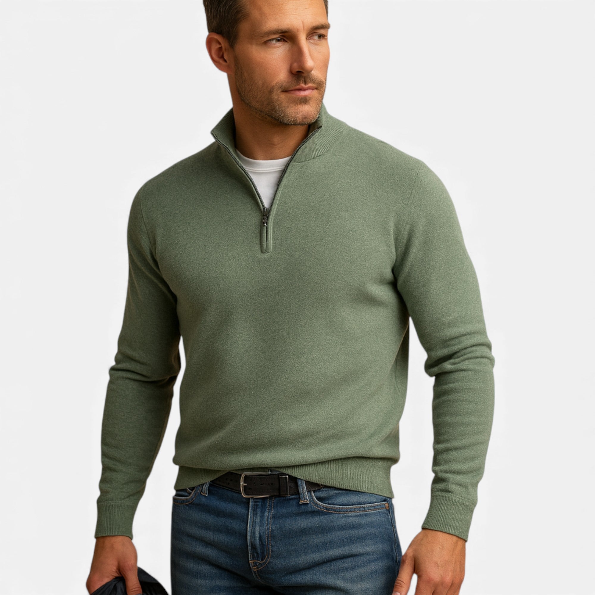 Clivou | Pull Homme à Col Zippé