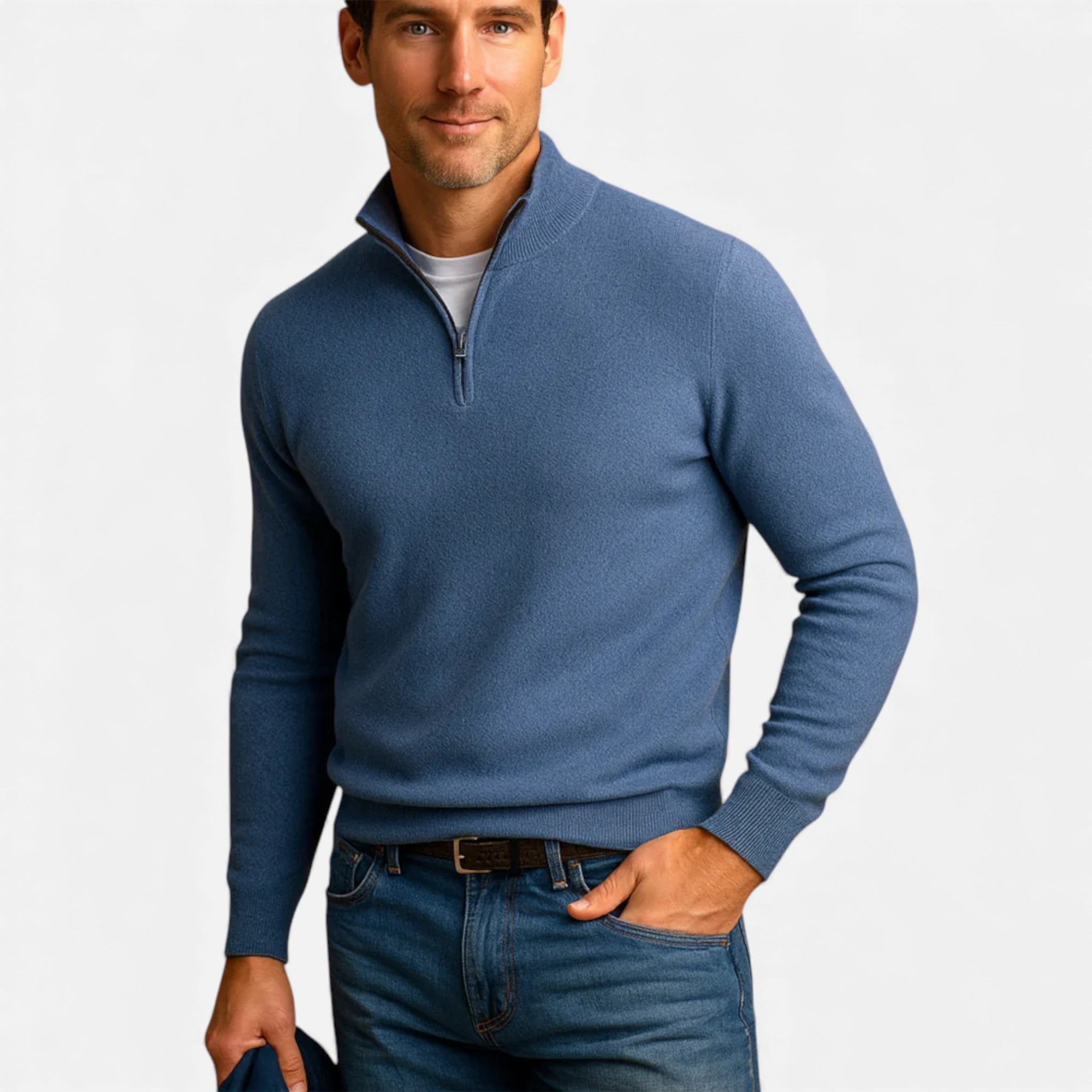 Clivou | Pull Homme à Col Zippé