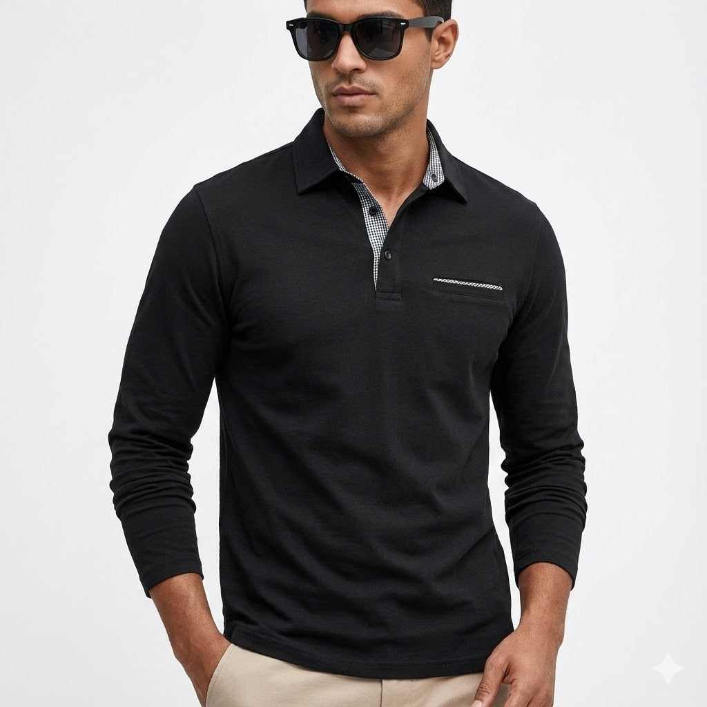 Clivou | Polo Homme à Manches Longues